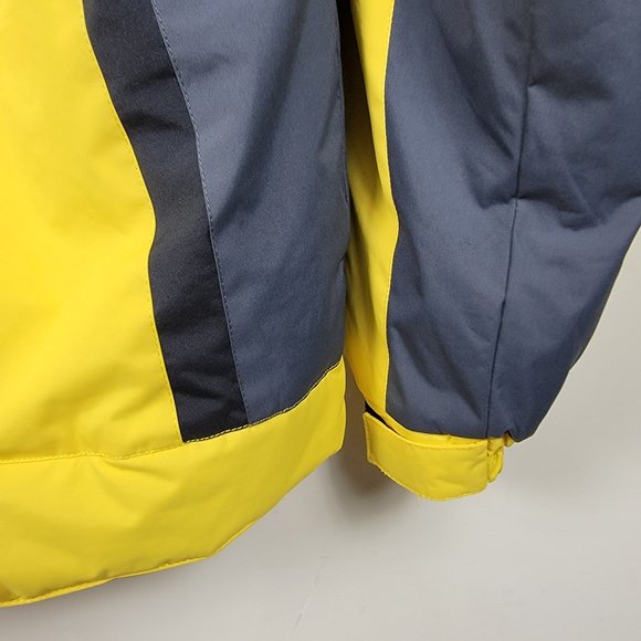 D - Snozu Winter Hooded Jacket Yellow Youth Size XL - Picture 10 of 13